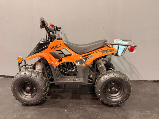 2025 DLX 110cc Youth ATV Orange