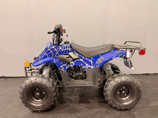 2025 DLX 110cc Youth ATV Blue Spider