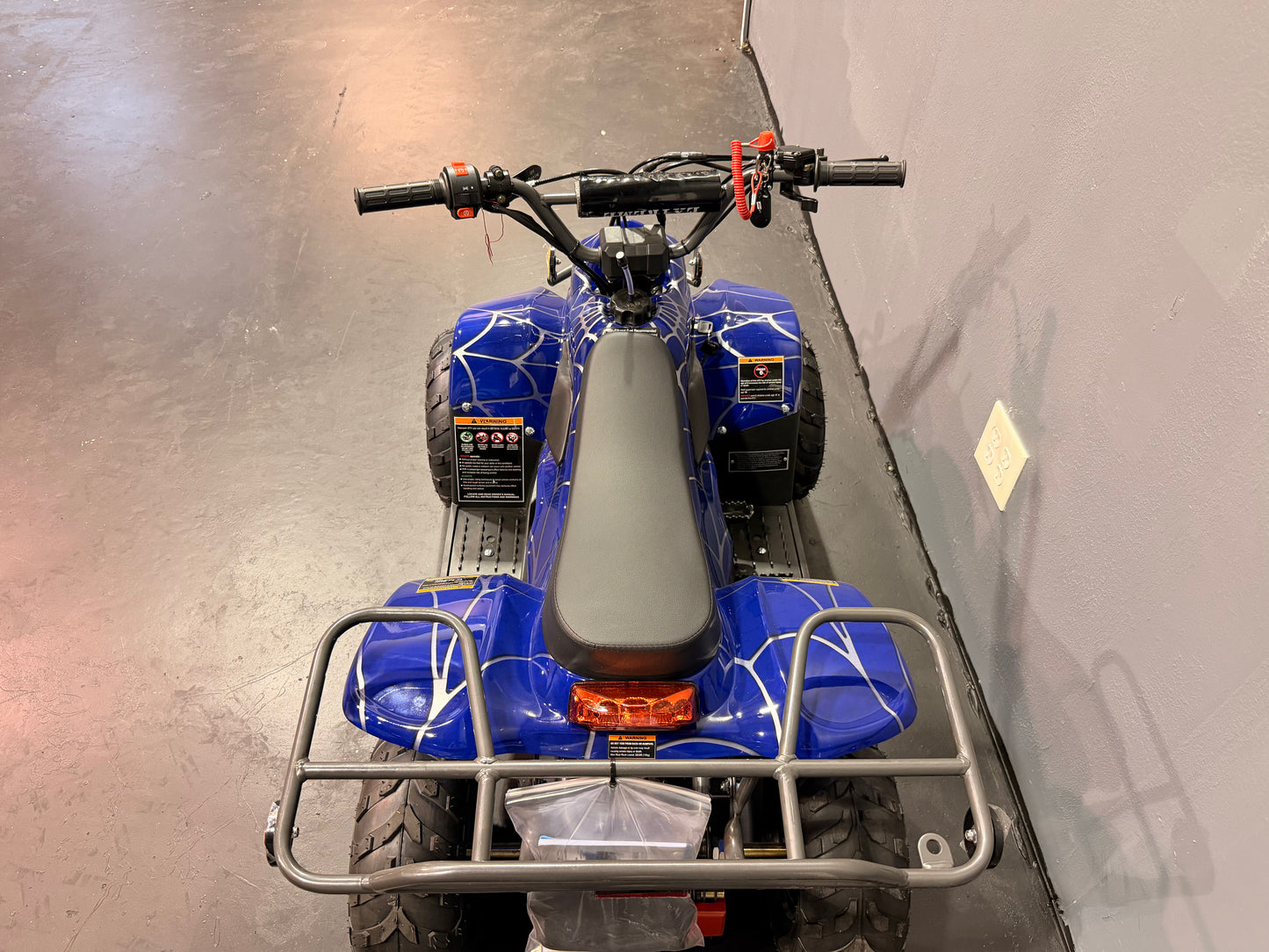 2025 DLX 110cc Youth ATV Blue Spider
