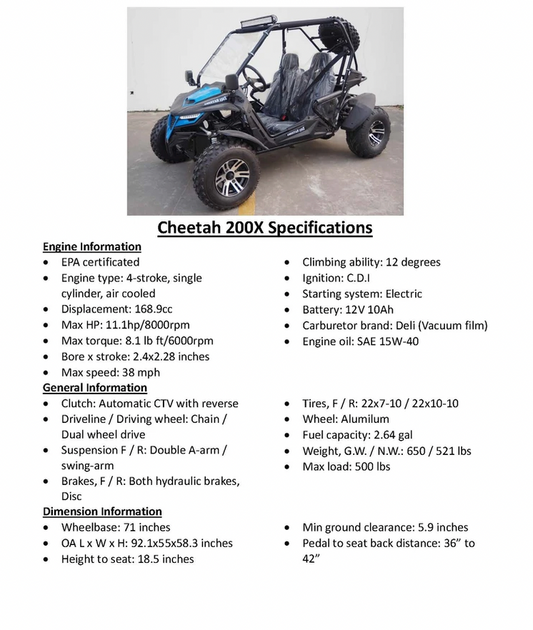 TrailMaster Cheetah 200X