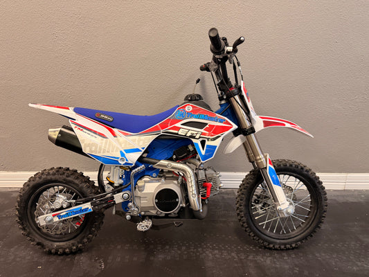 2025 Trailmaster SK110s Red and Blue