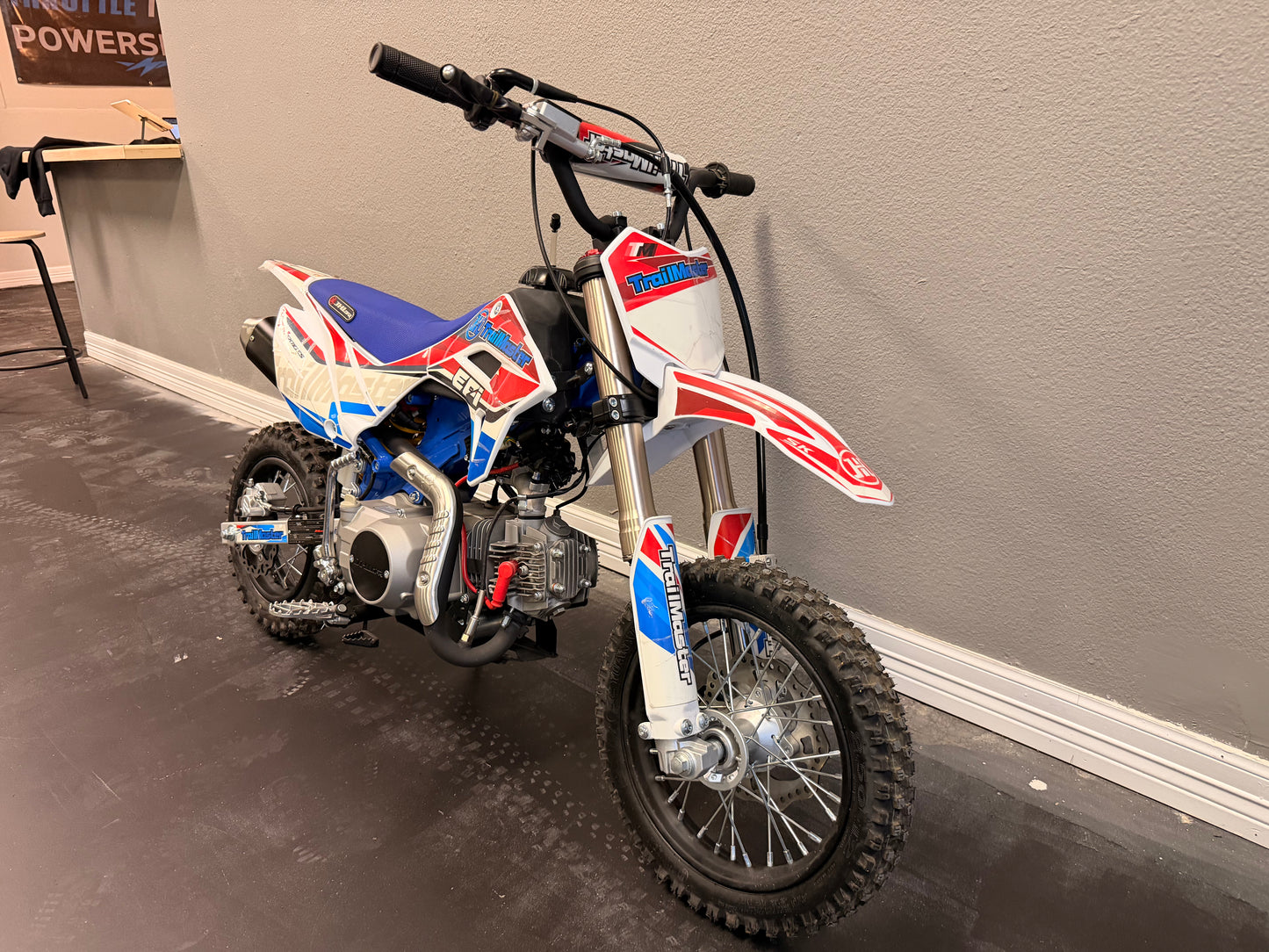 2025 Trailmaster SK110s Red and Blue