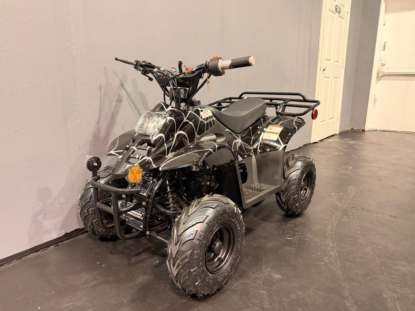 2025 DLX 110cc Youth ATV  Black Spider