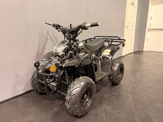 2025 DLX 110cc Youth ATV  Black Spider