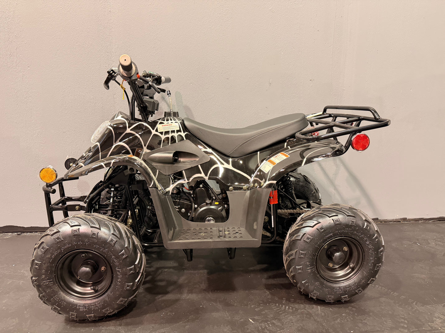 2025 DLX 110cc Youth ATV  Black Spider
