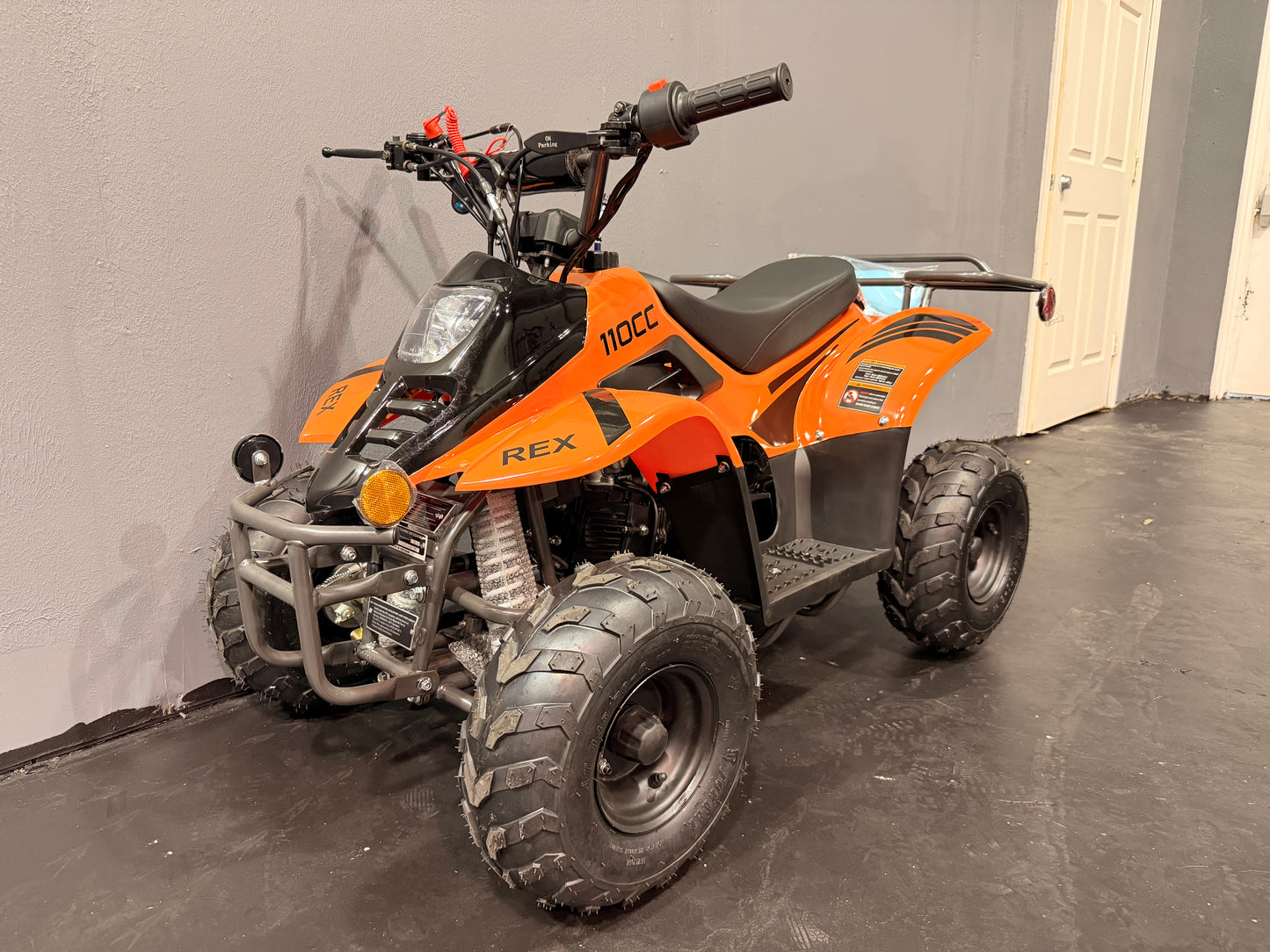 2025 DLX 110cc Youth ATV Orange