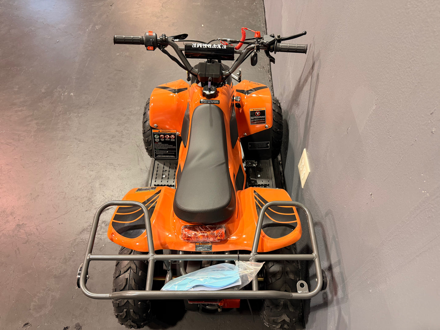 2025 DLX 110cc Youth ATV Orange