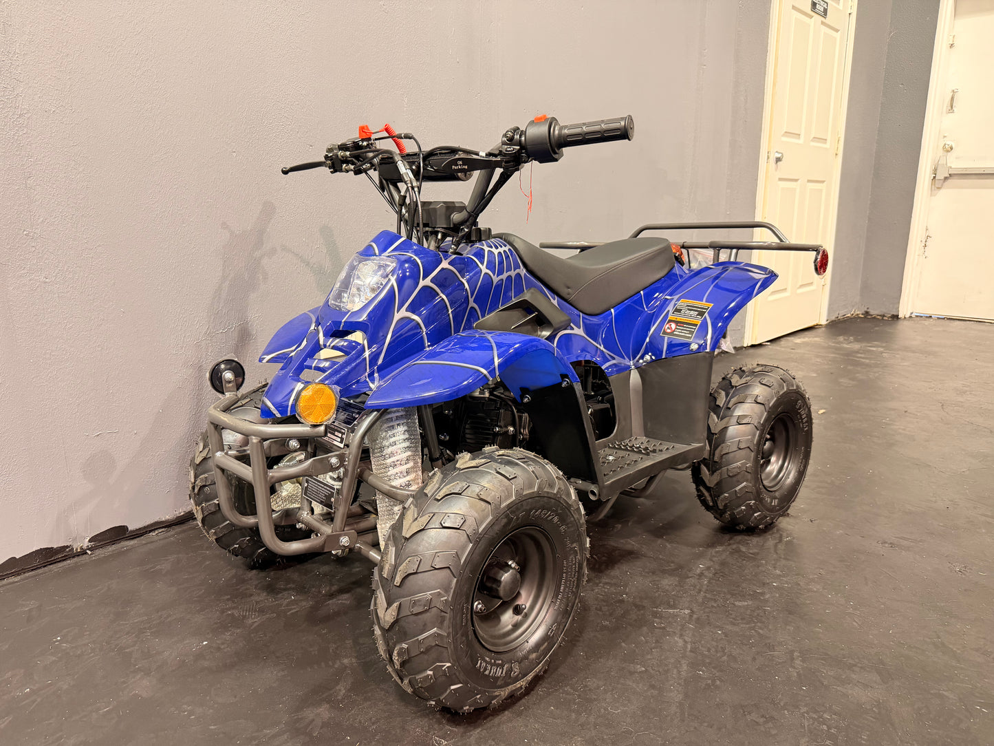 2025 DLX 110cc Youth ATV Blue Spider