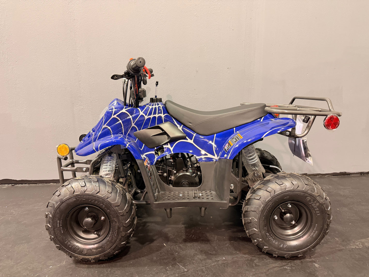 2025 DLX 110cc Youth ATV Blue Spider
