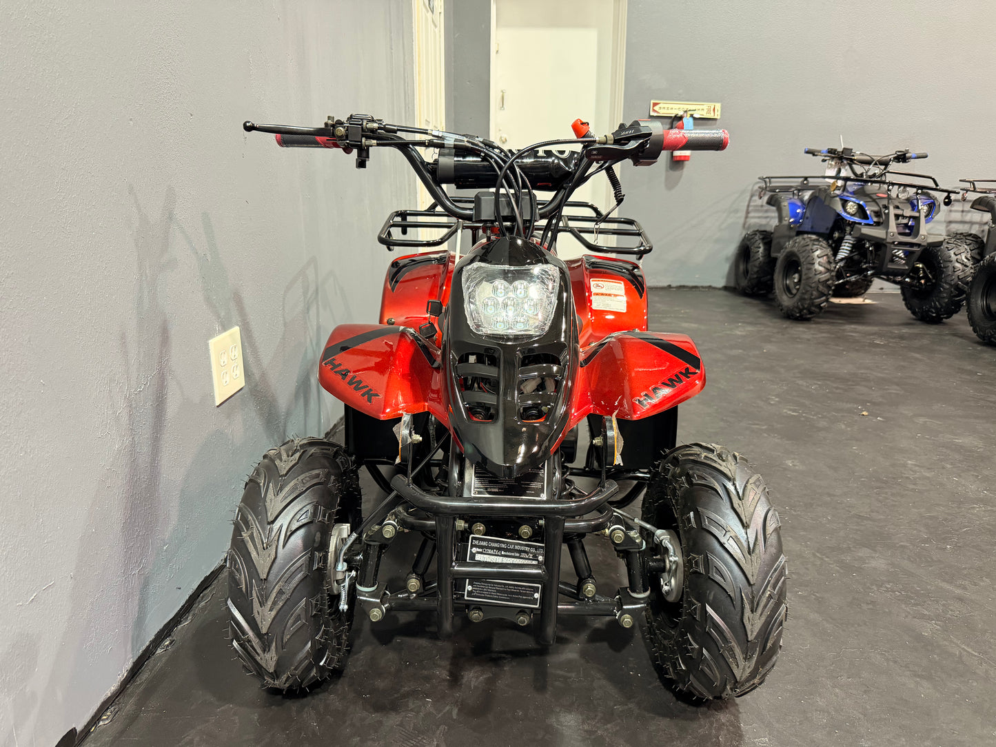 2025 DLX 110cc Youth ATV Red