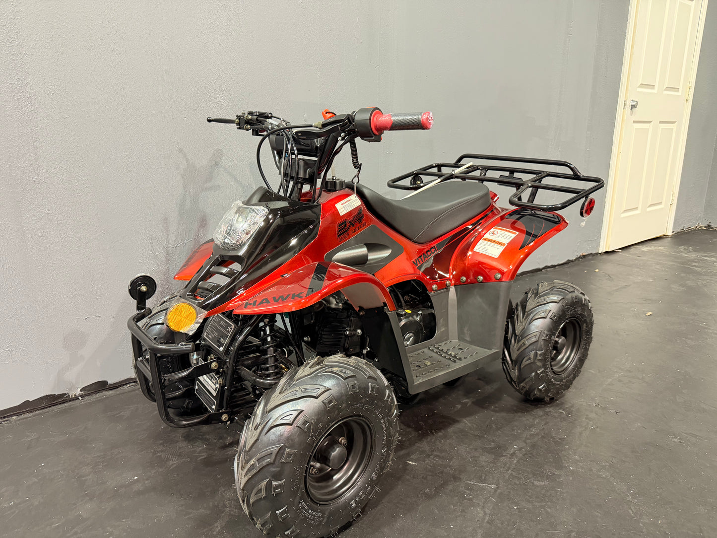 2025 DLX 110cc Youth ATV Red