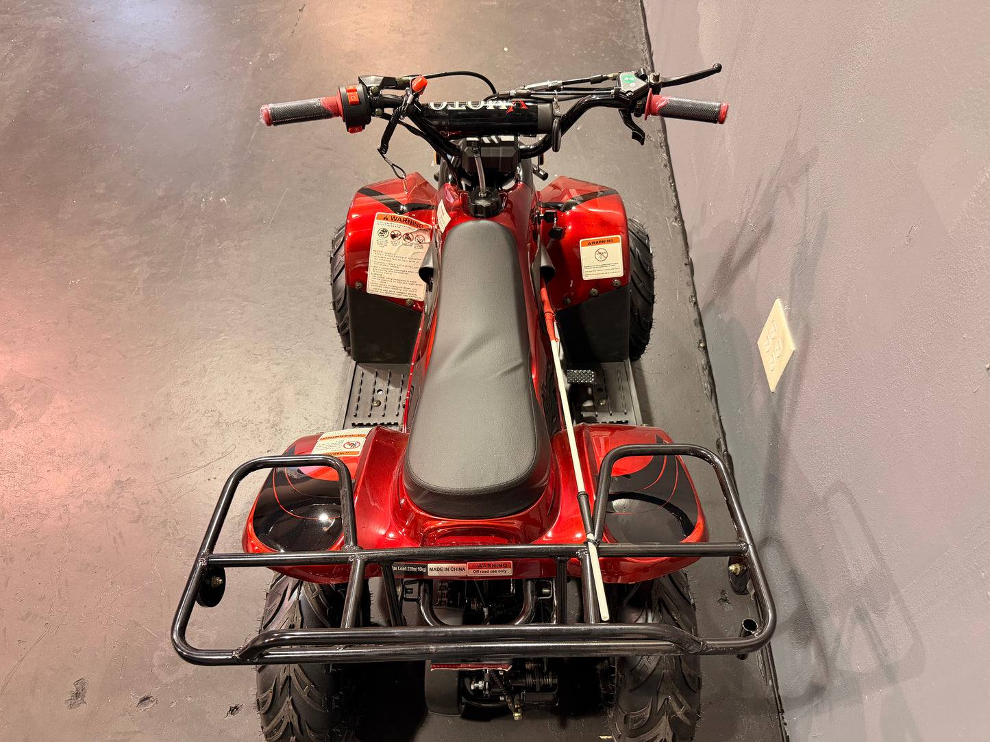 2025 DLX 110cc Youth ATV Red
